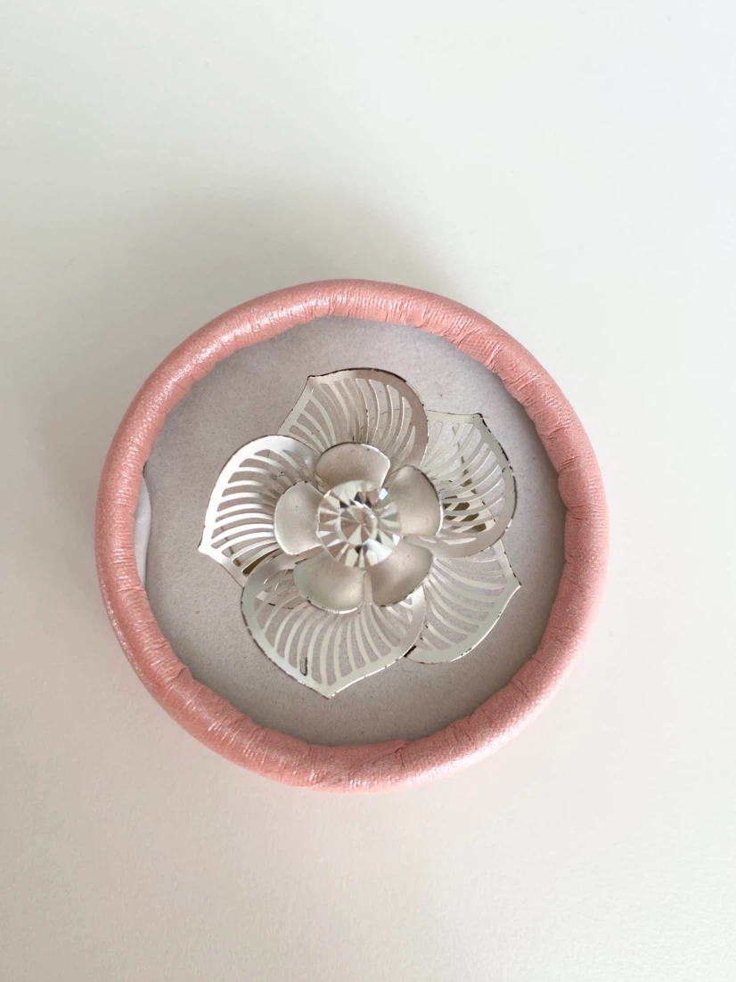 Silver Tone Adjustable Flower Ring - photo 2