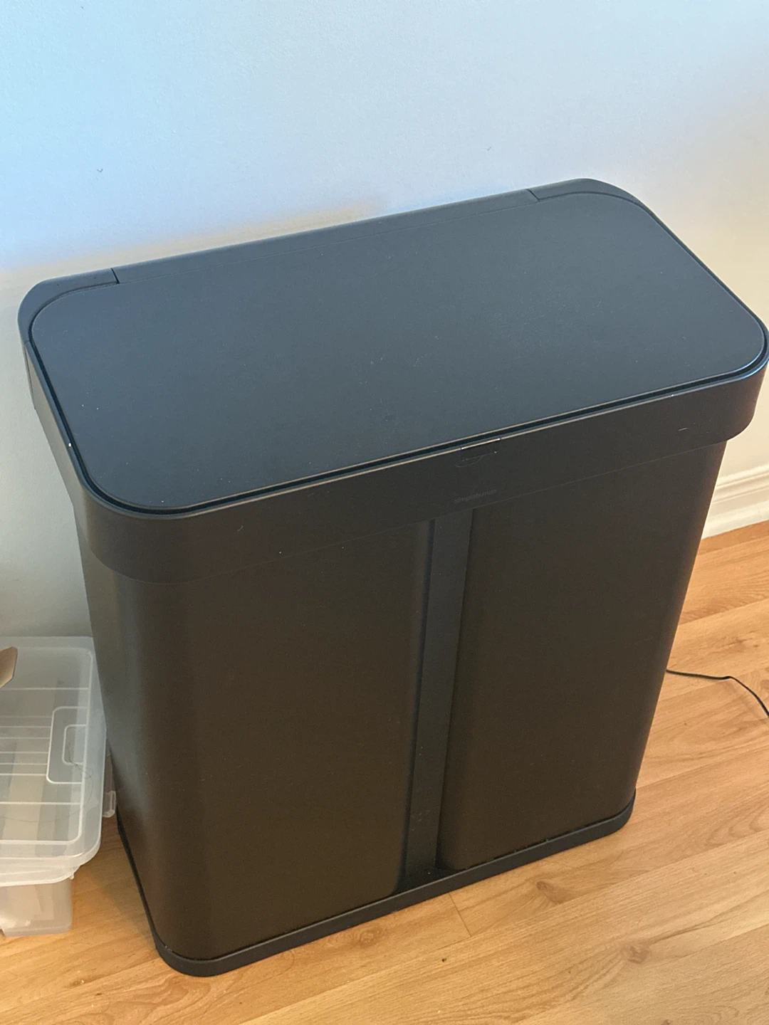 Simple human Dual Recycle Bin Voice+Motion Activated