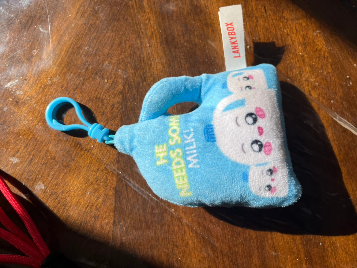 LankyBox Milk Plush Keychain