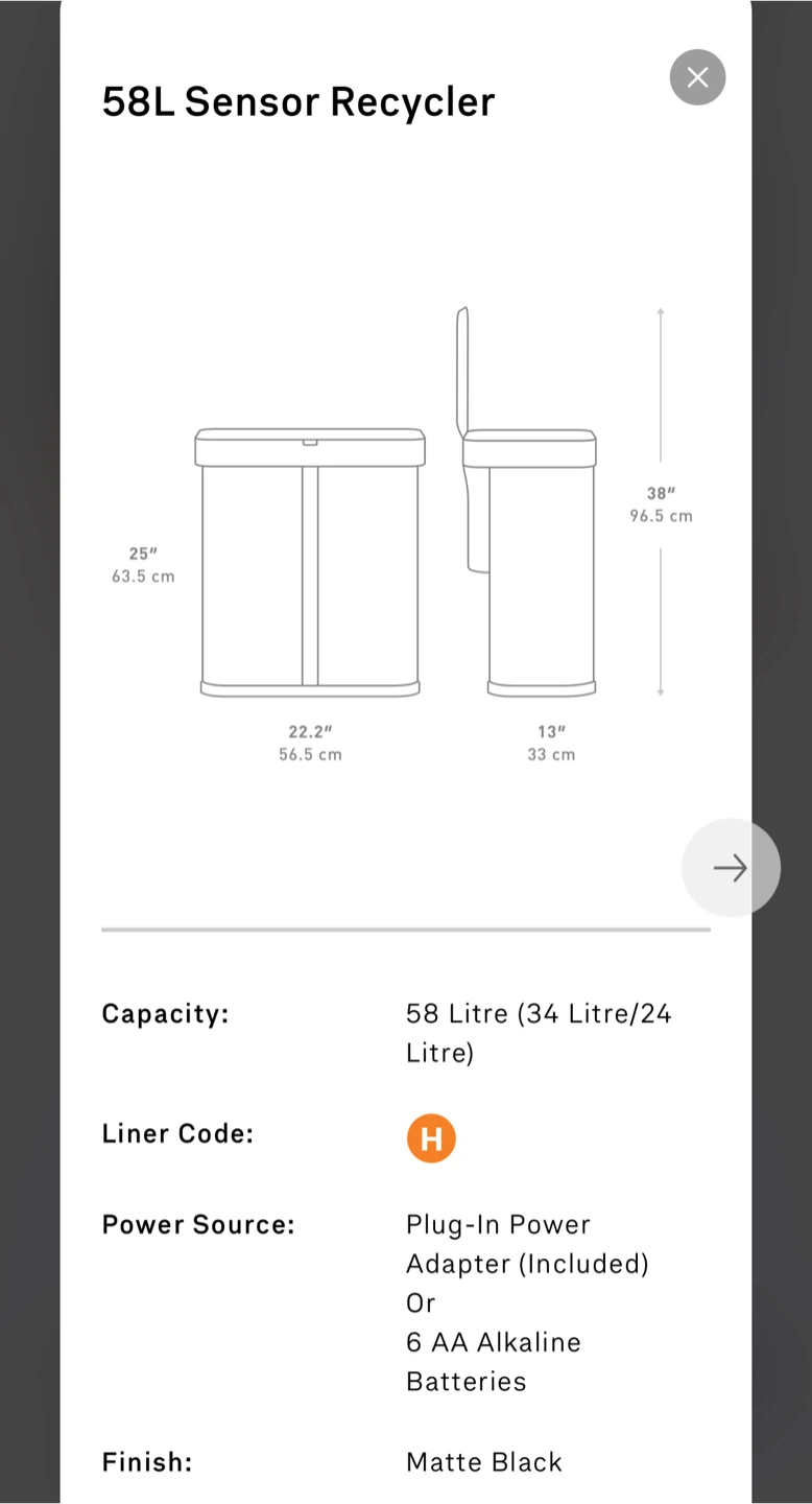 Simple human Dual Recycle Bin Voice+Motion Activated - photo 4