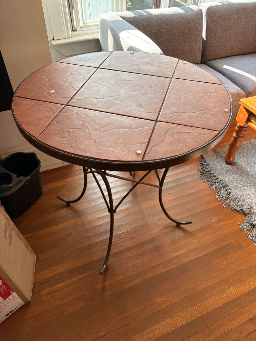 Round Tile-Top Table