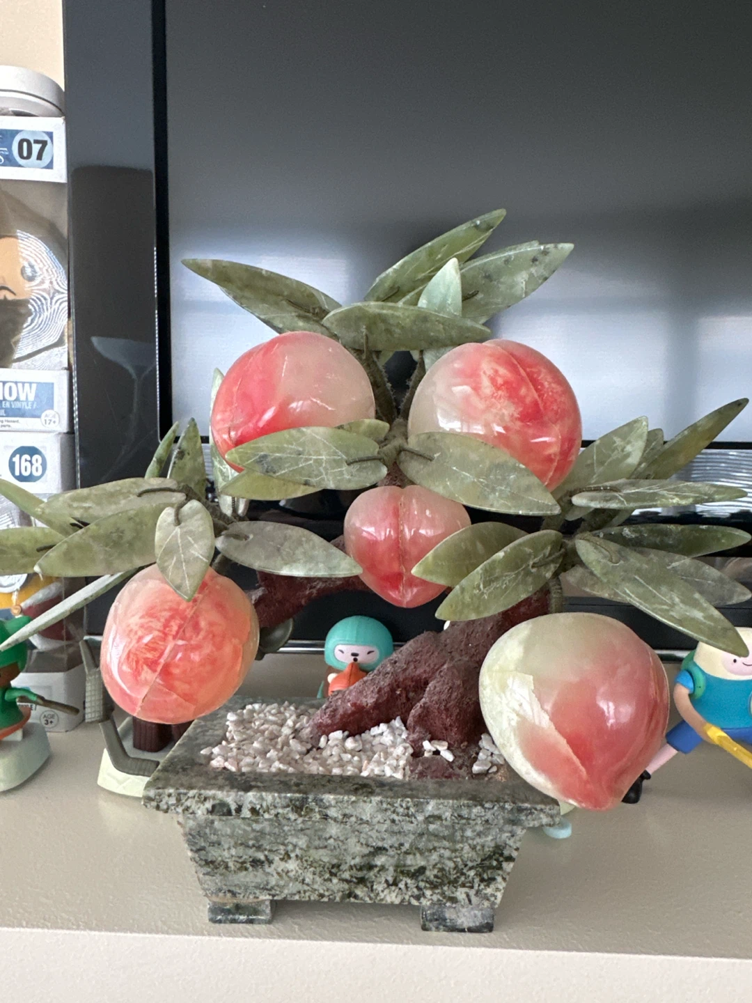 Stone Peach Tree Ornament