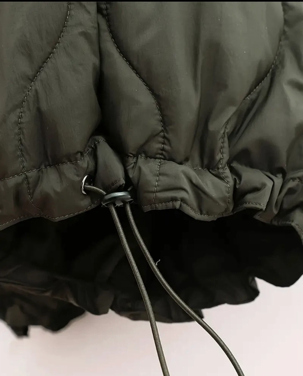 Olive Quilted Drawstring Trousers - photo 4