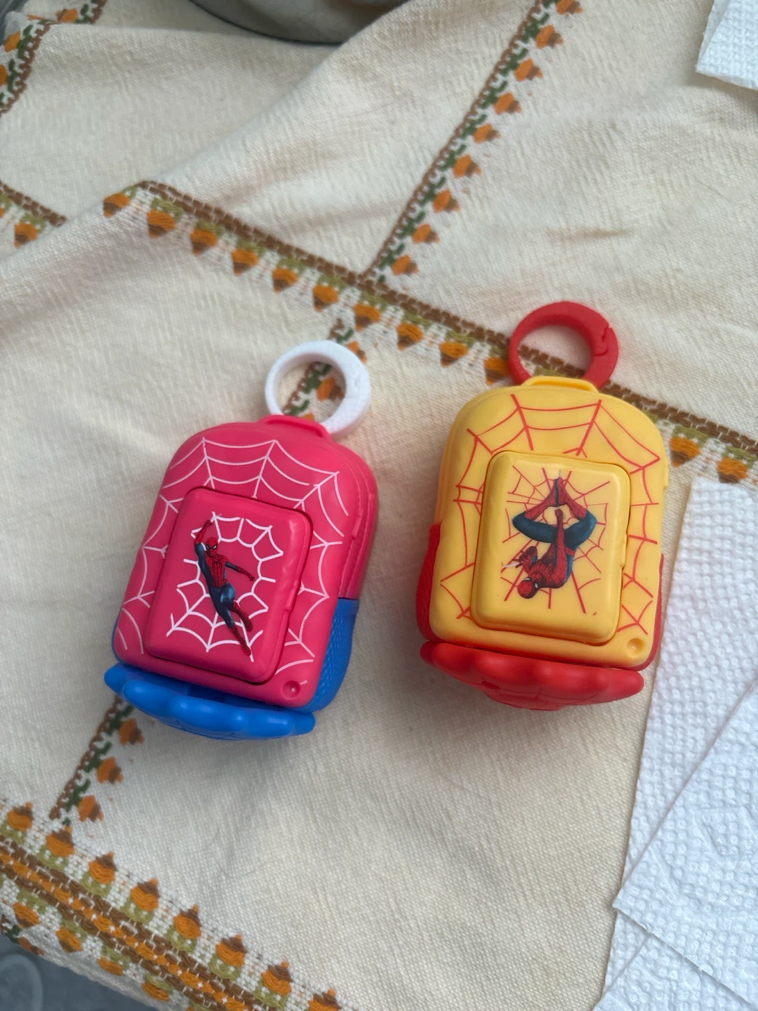 Two Marvel Spider-Man Backpack Hand Sanitizer Holders - photo 2