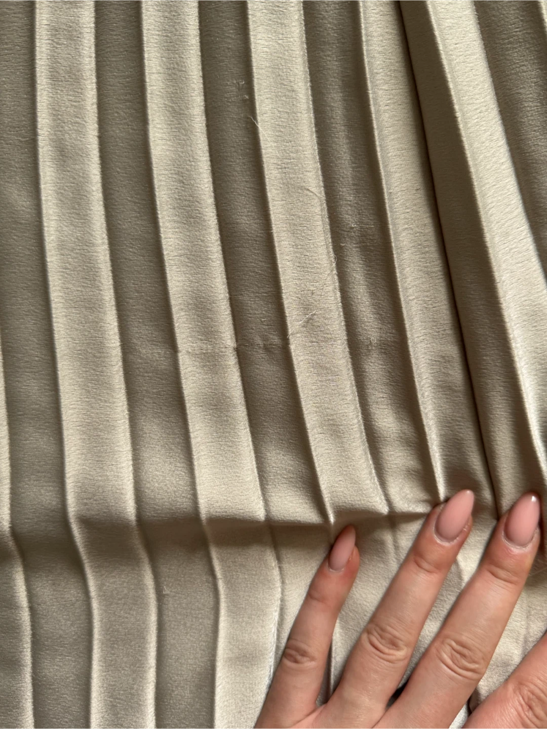 Champagne Pleated Midi Skirt - photo 3