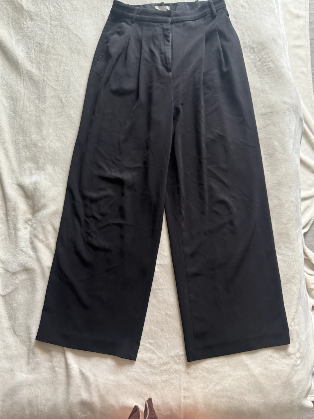 Black Wide-Leg Trousers
