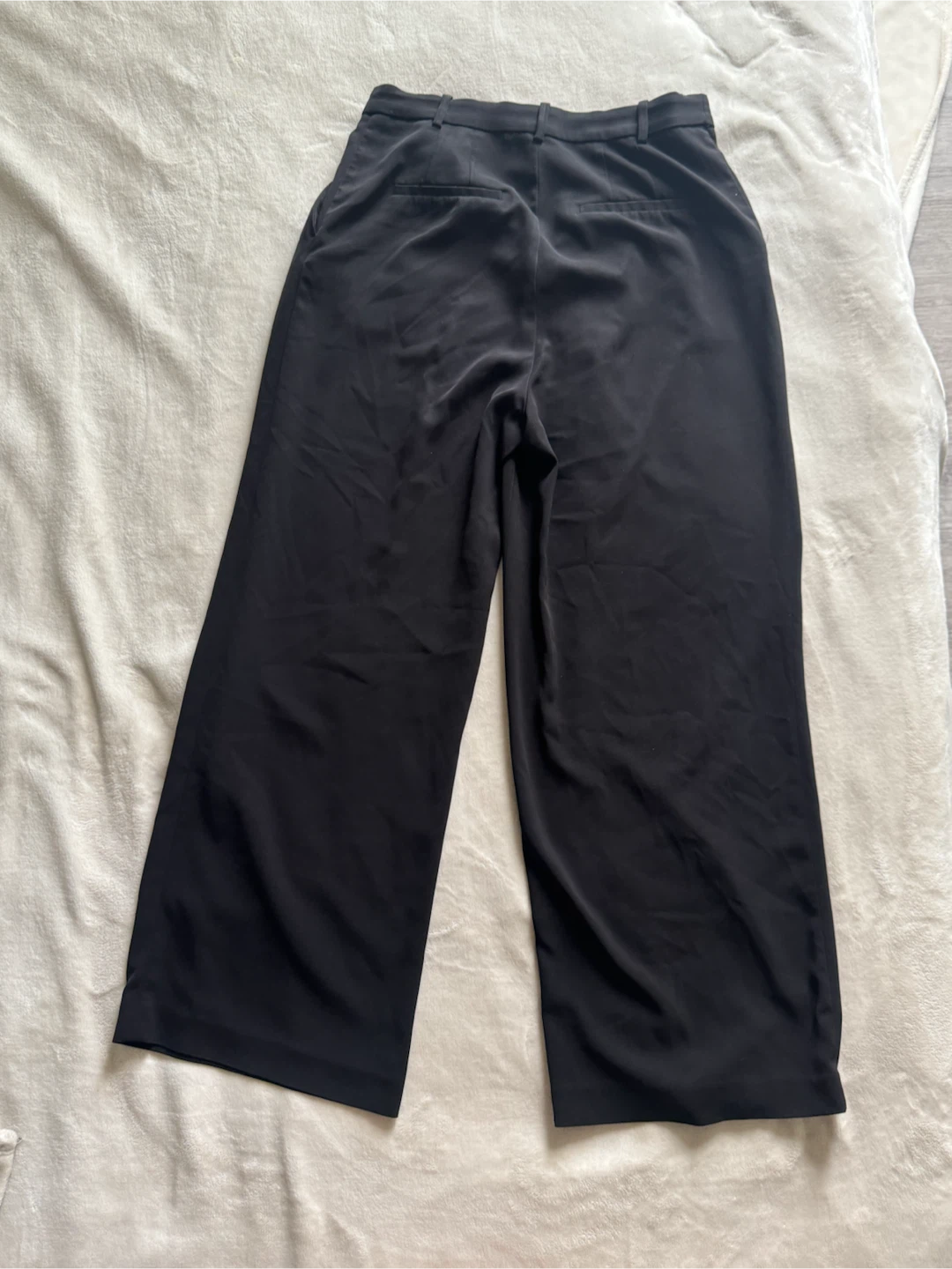 Black Wide-Leg Trousers - photo 3