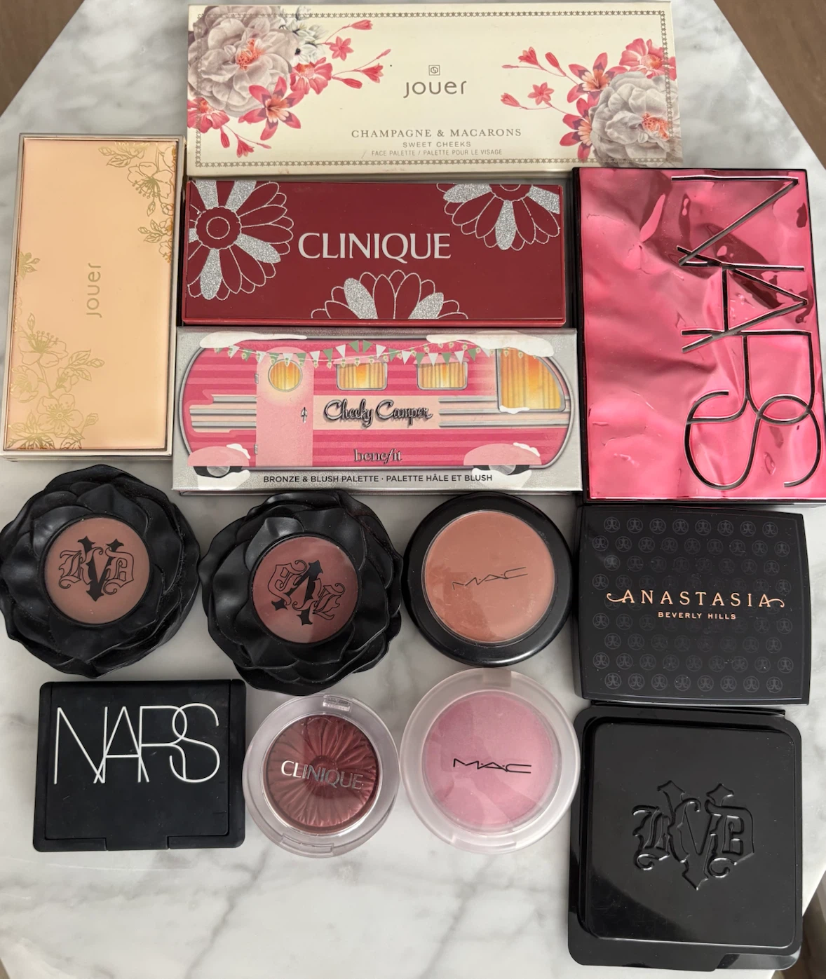 Assorted Designer Makeup Palette and Blush Collection