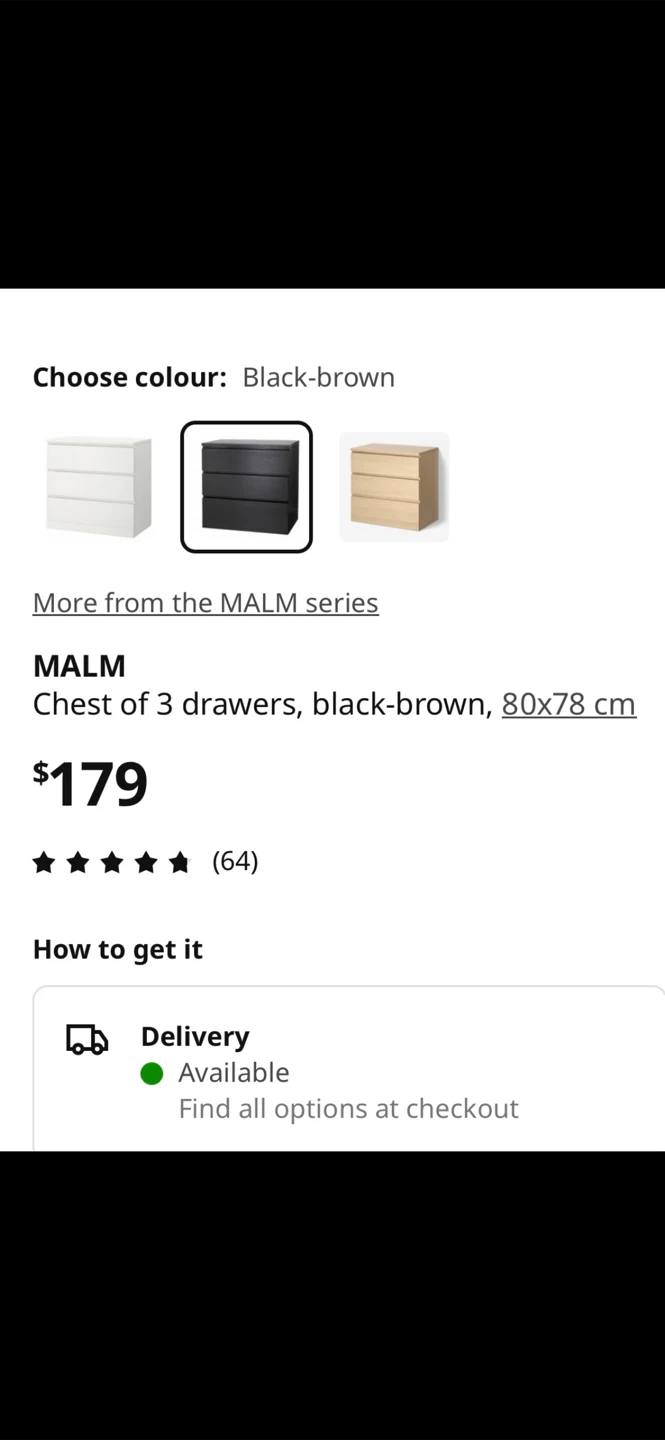 ❗️URGENT Avail. ONLY until 8pm❗️(2) IKEA MALM 3-Drawer Dresser - photo 2