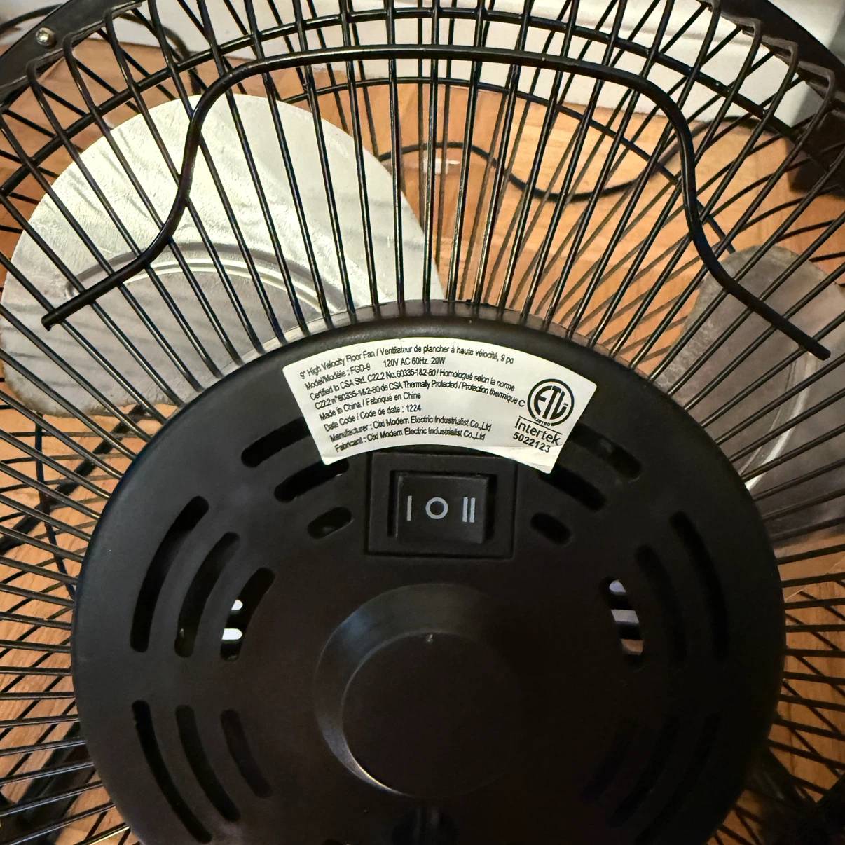 9-inch High Velocity Floor Fan - photo 2