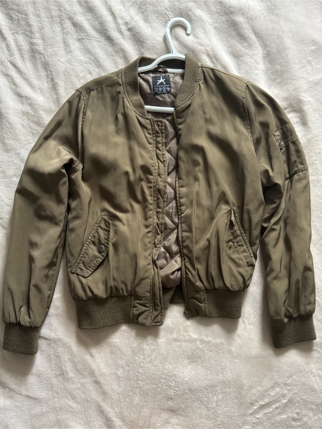 Olive Green Bomber Jacket