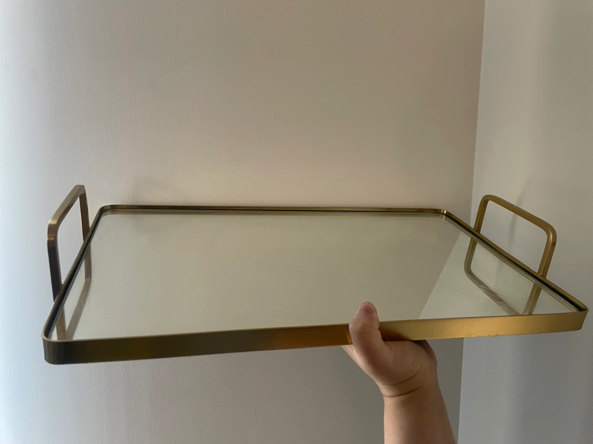 Gold Mirrored Tray - photo 2