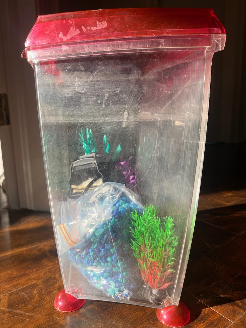 Plastic Fish Tank with Accessories and filter - photo 2