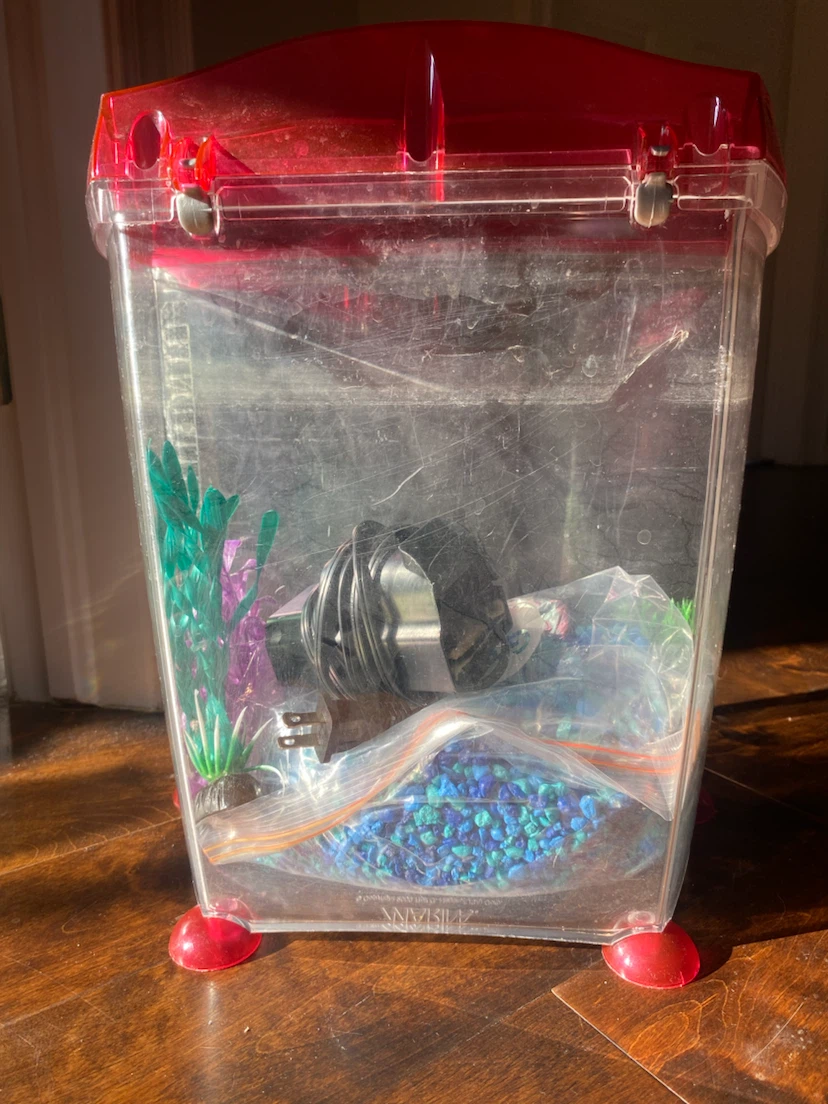Plastic Fish Tank with Accessories and filter - photo 3