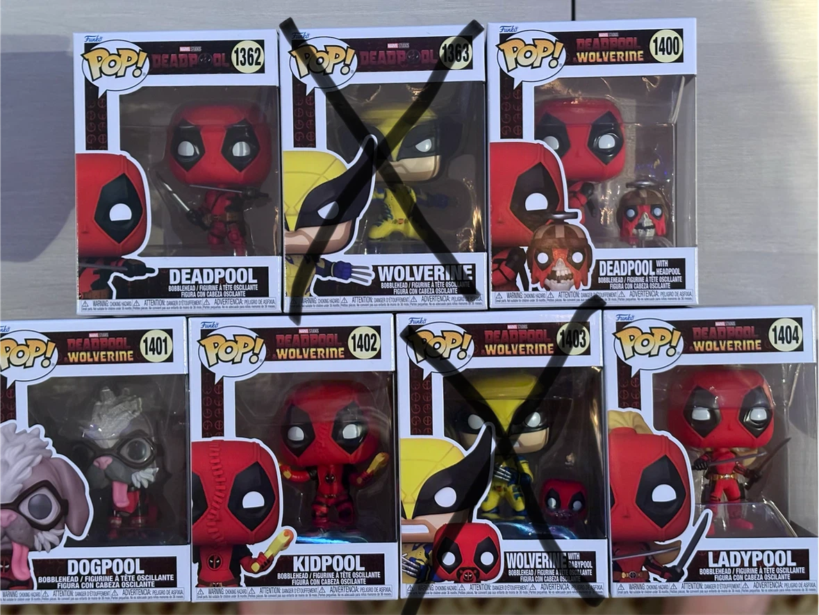 Funko Pop Deadpool & Wolverine Collection