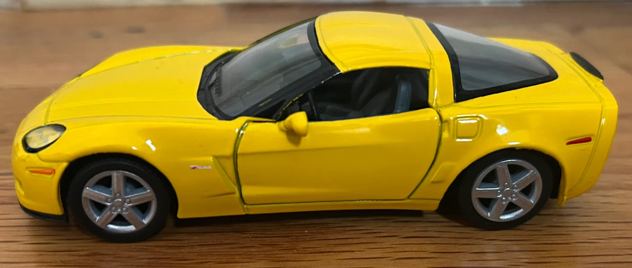 Yellow Corvette Z06 Diecast Model Car