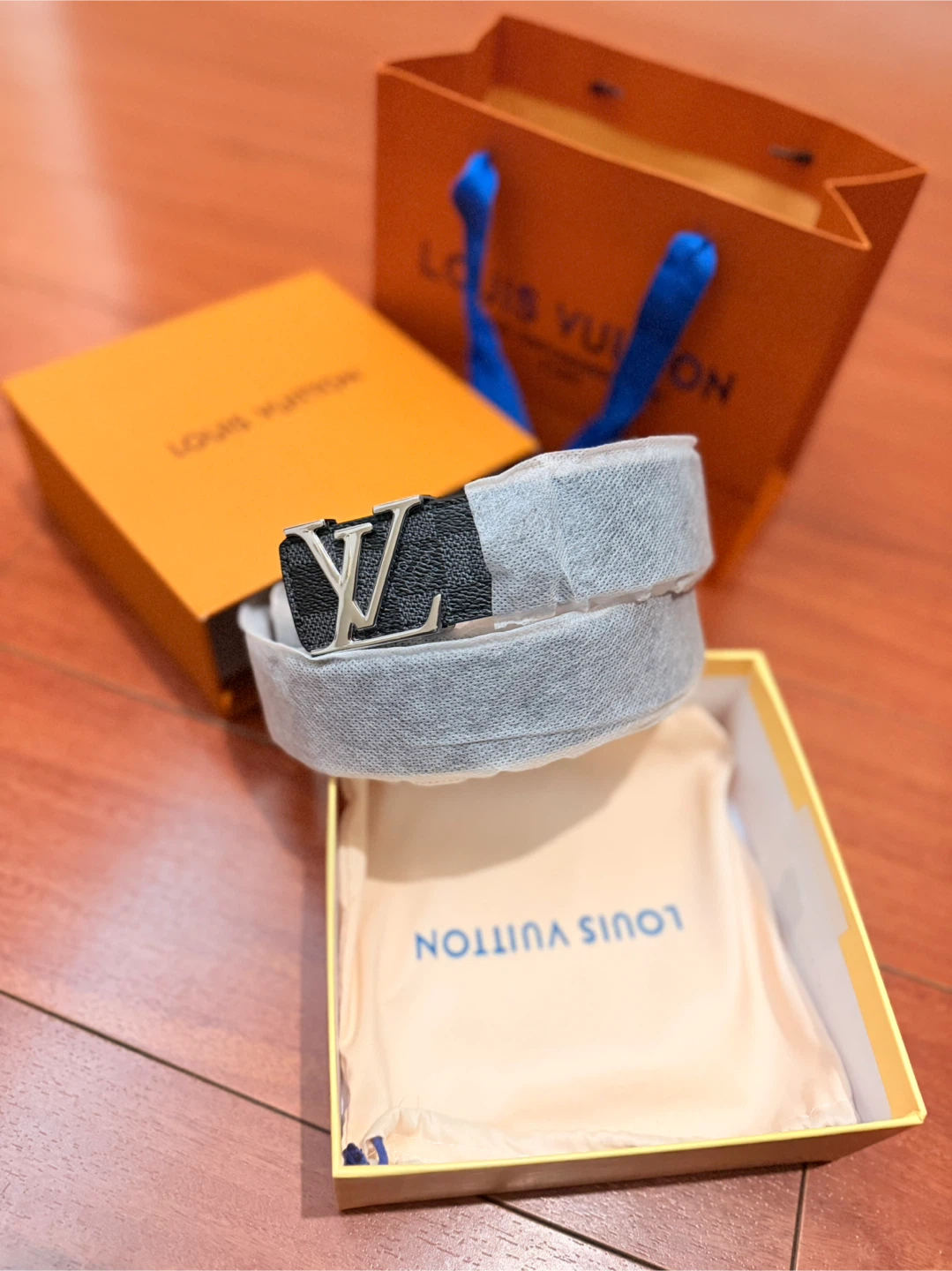 Louis Vuitton Damier Graphite Belt