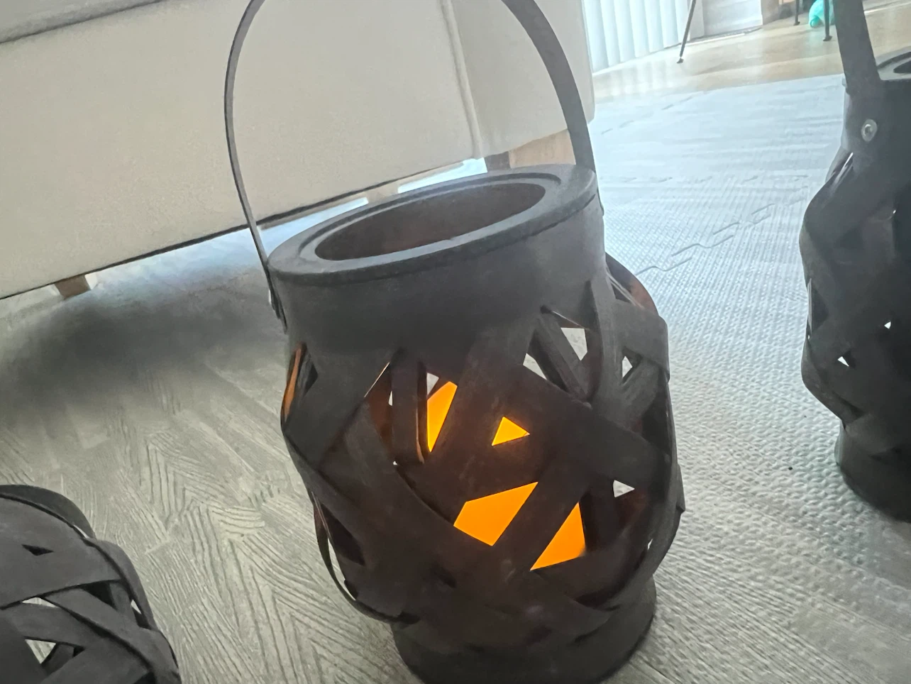 Set of 6 LED Woven Lanterns - photo 5
