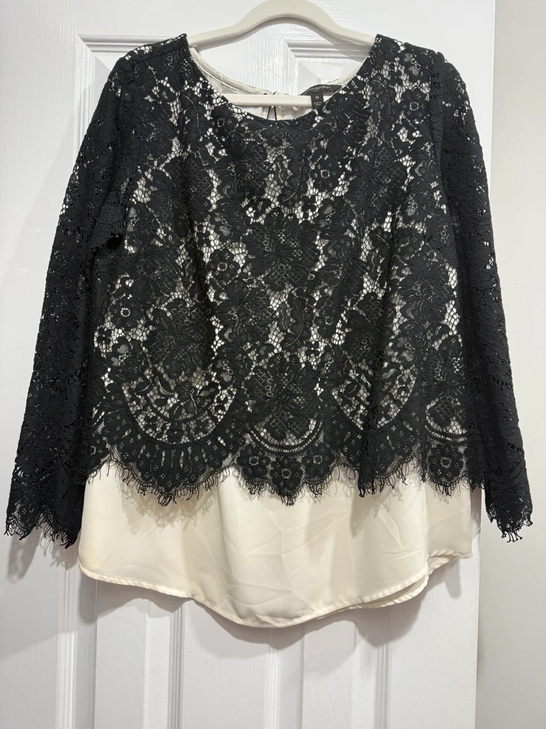 Banana Republic Black Lace Blouse