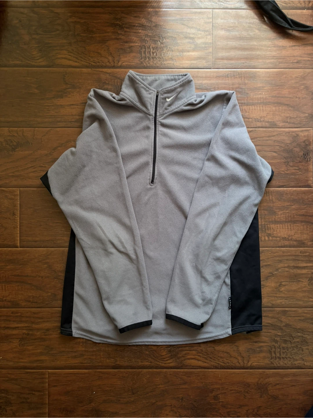 Vintage Nike y2k fleece quarter zip top M mini swoosh - photo 2