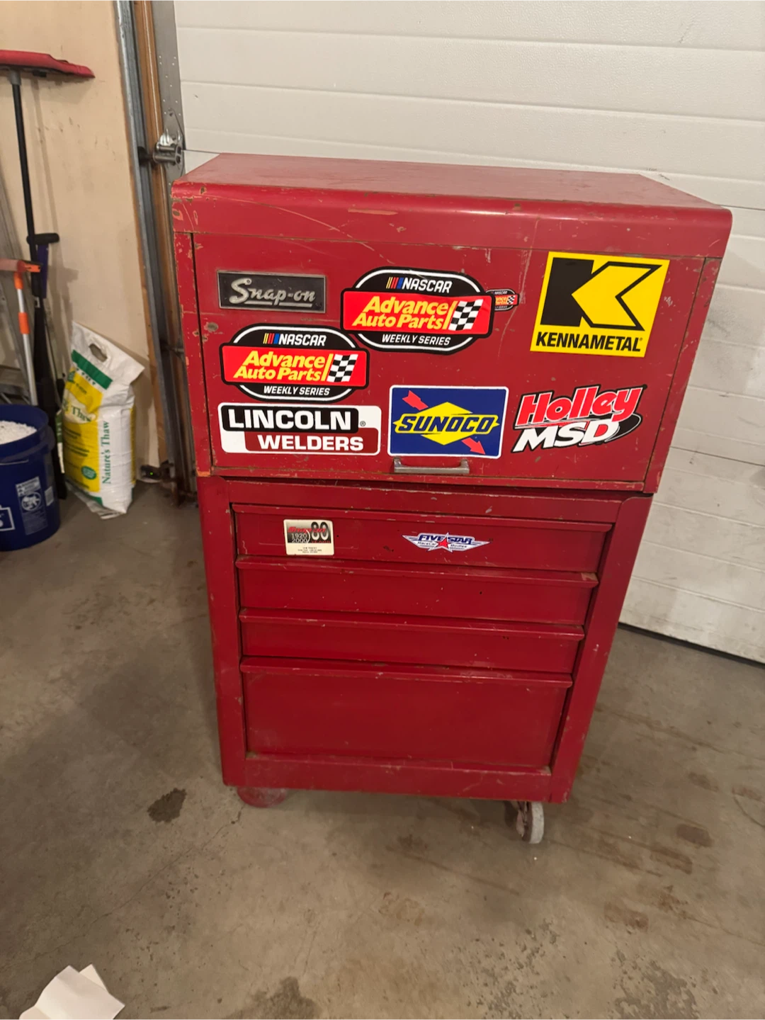 Set of Snap on Toolboxes on wheels.