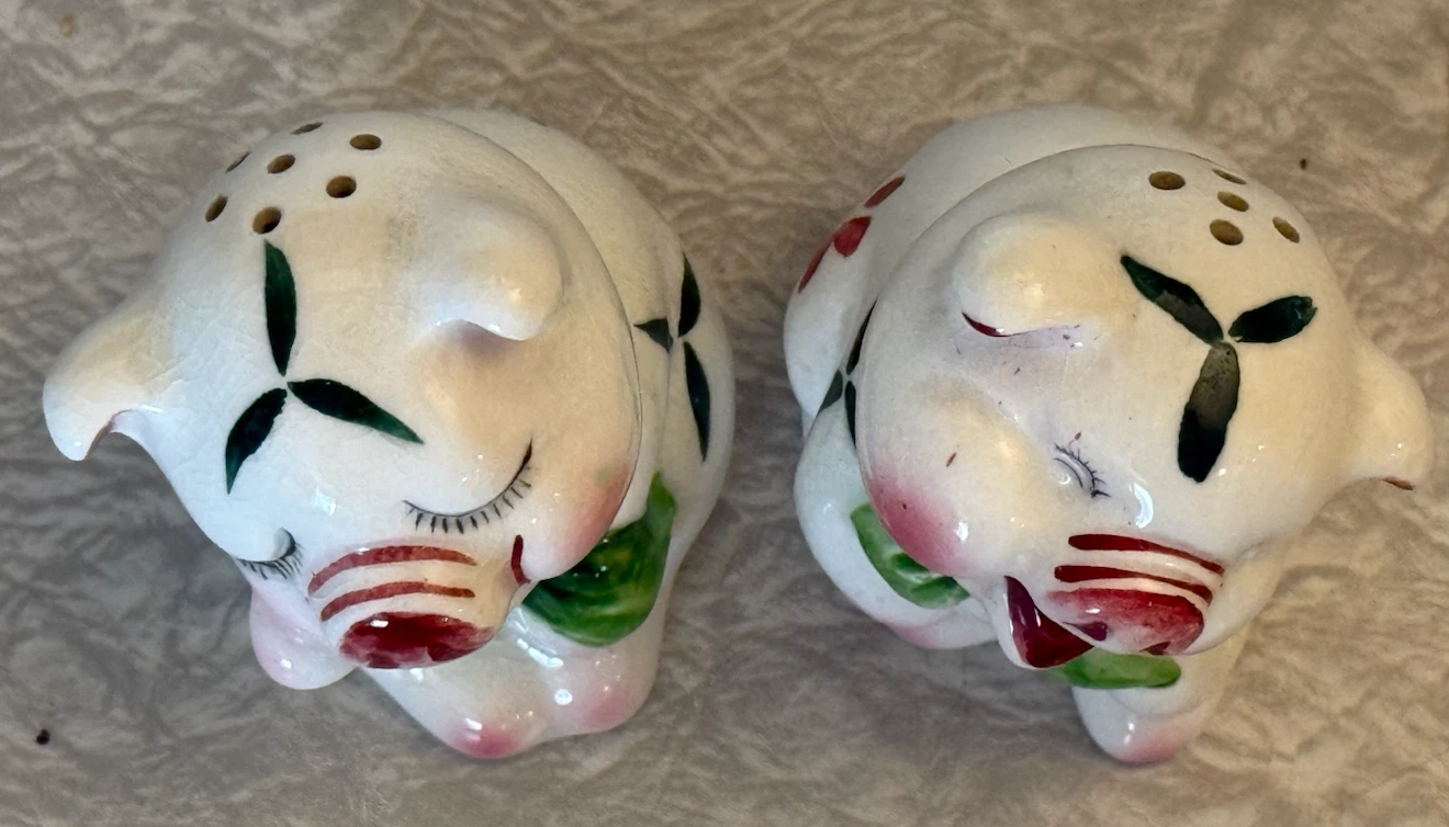 Vintage Pigs salt and pepper set - photo 5