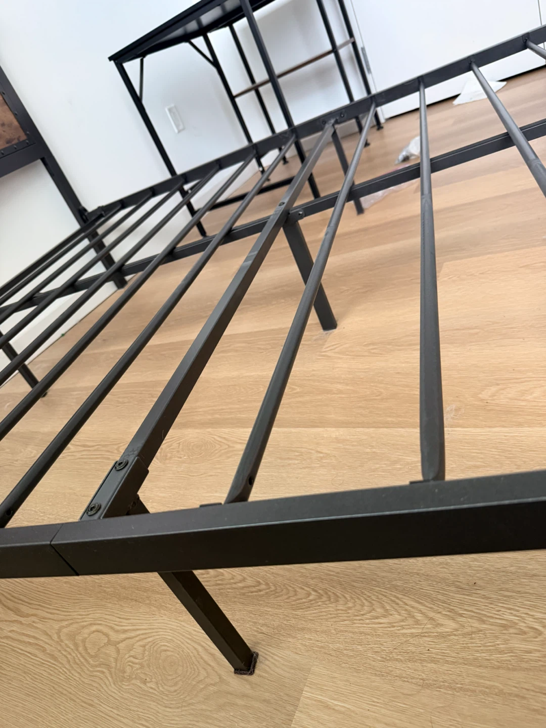 Full Size Metal and Wood Bed Frame - photo 2