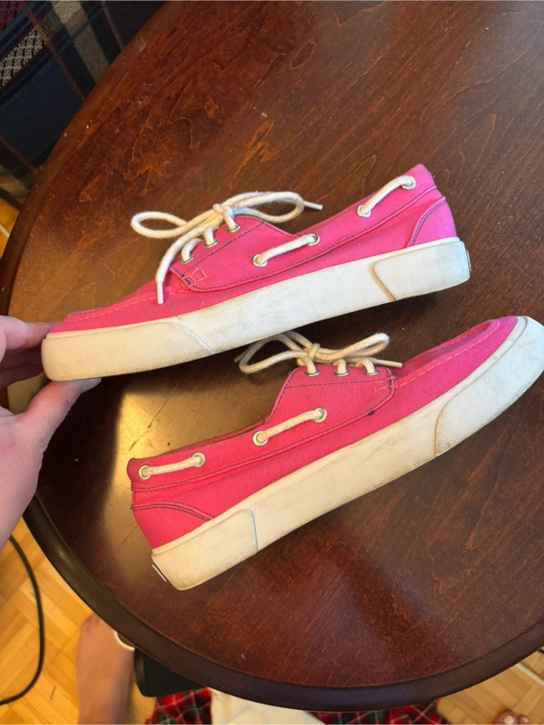 Ralph Lauren Pink Canvas Boat Shoes - photo 3