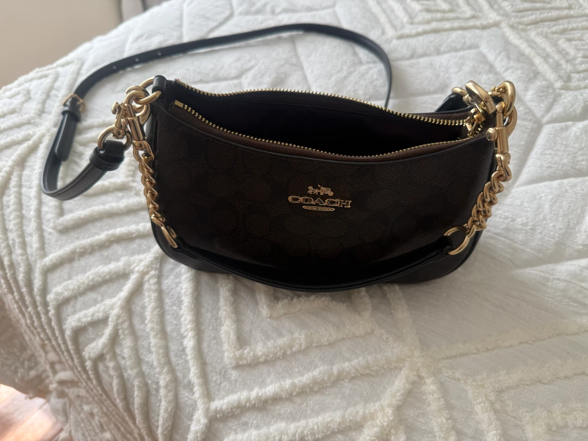 Coach Signature Canvas Shoulder Bag