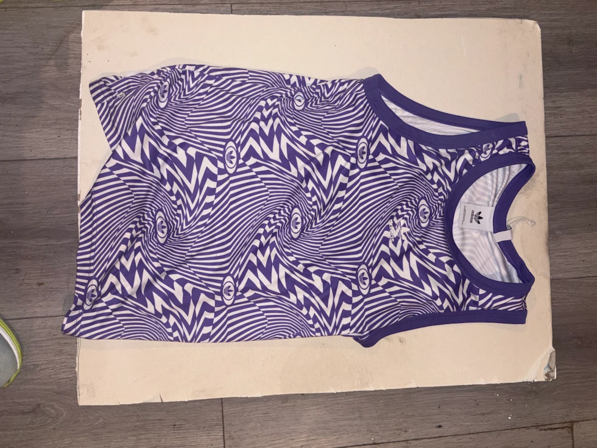 Adidas Originals Purple Patterned Tank Top