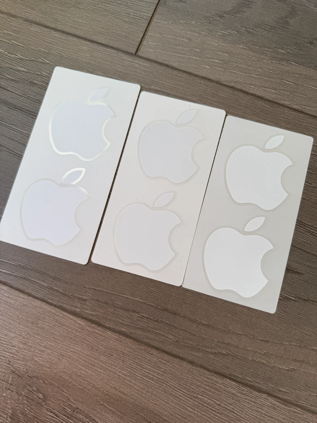 Six Authentic Apple Original Logo Stickers