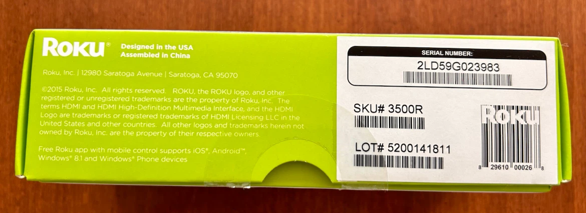 Roku Streaming Stick 3500R - photo 4
