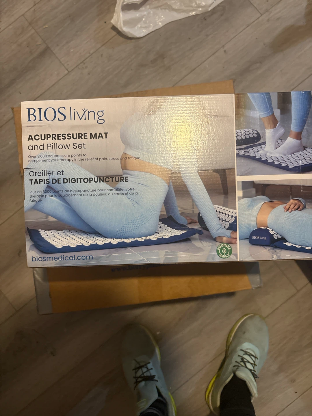 BIOS Living Acupressure Mat and Pillow Set