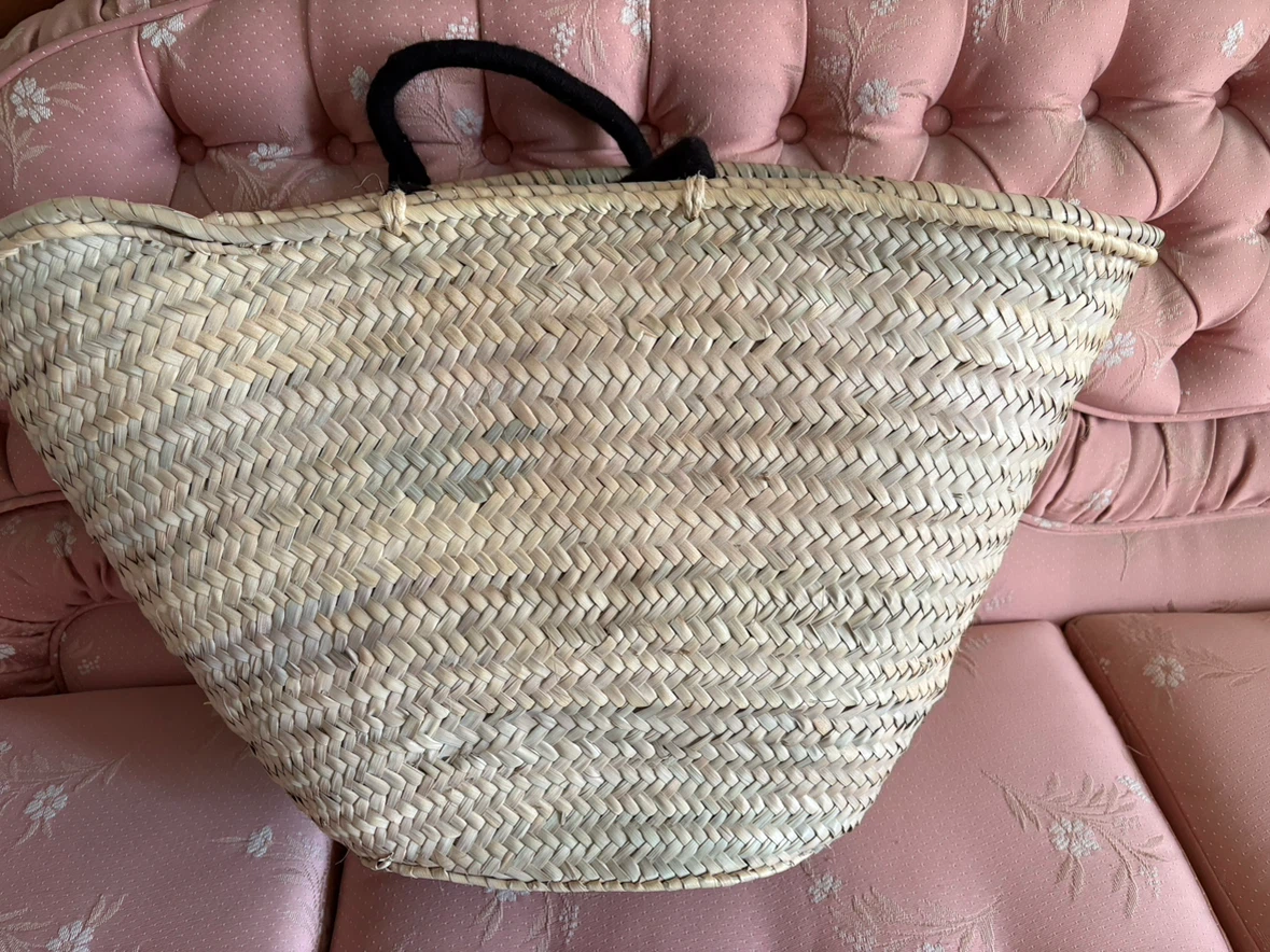 Woven Straw Market Tote Bag - photo 3