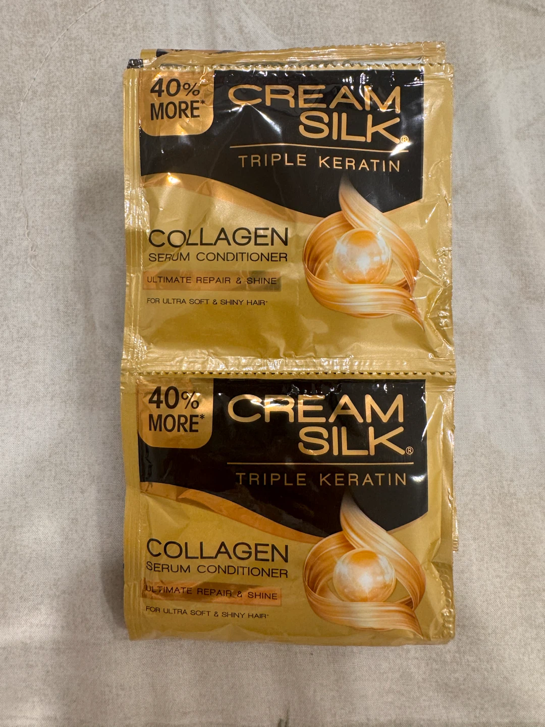 Cream Silk Triple Keratin Collagen Serum Conditioner Sachets - photo 2