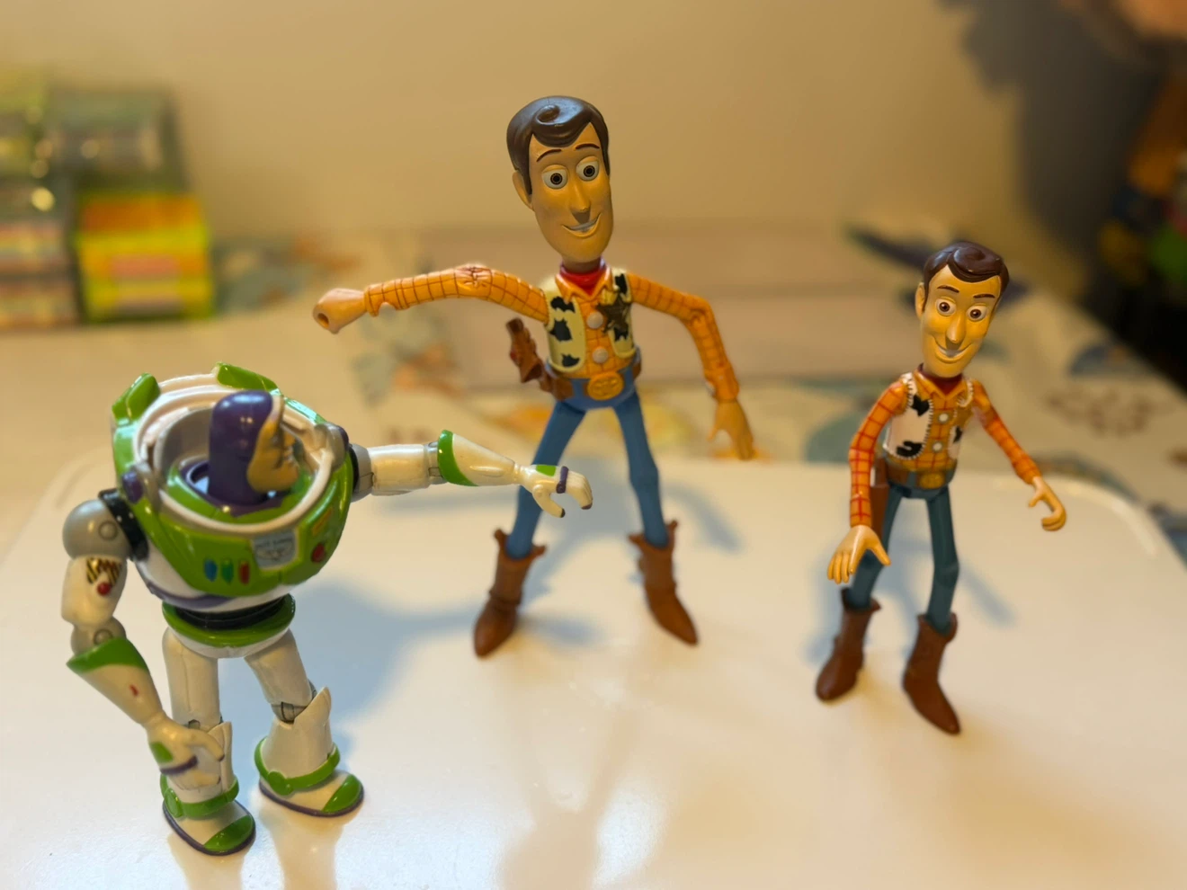 Disney Toy Story Buzz Lightyear and Woody figures