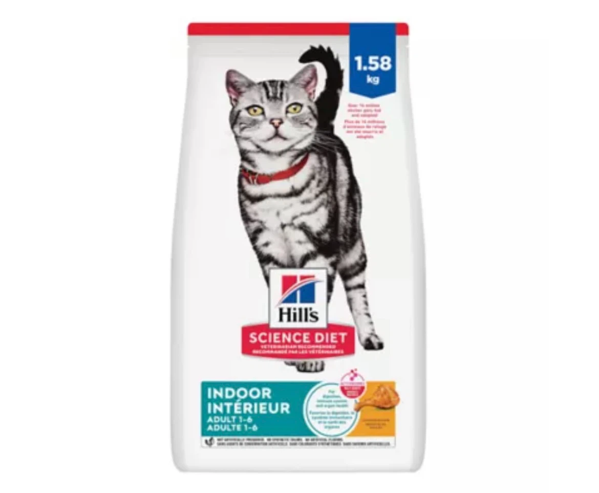 Hill's Science Diet Indoor Adult Cat Food 1.58 kg