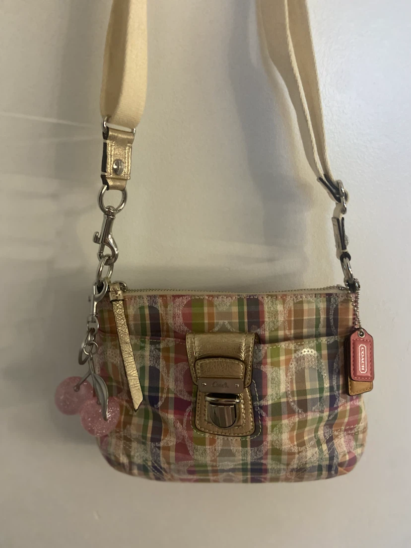 Coach Plaid Crossbody Bag