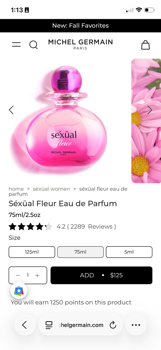Michel Germain Séxual Fleur Eau de Parfum 75ml