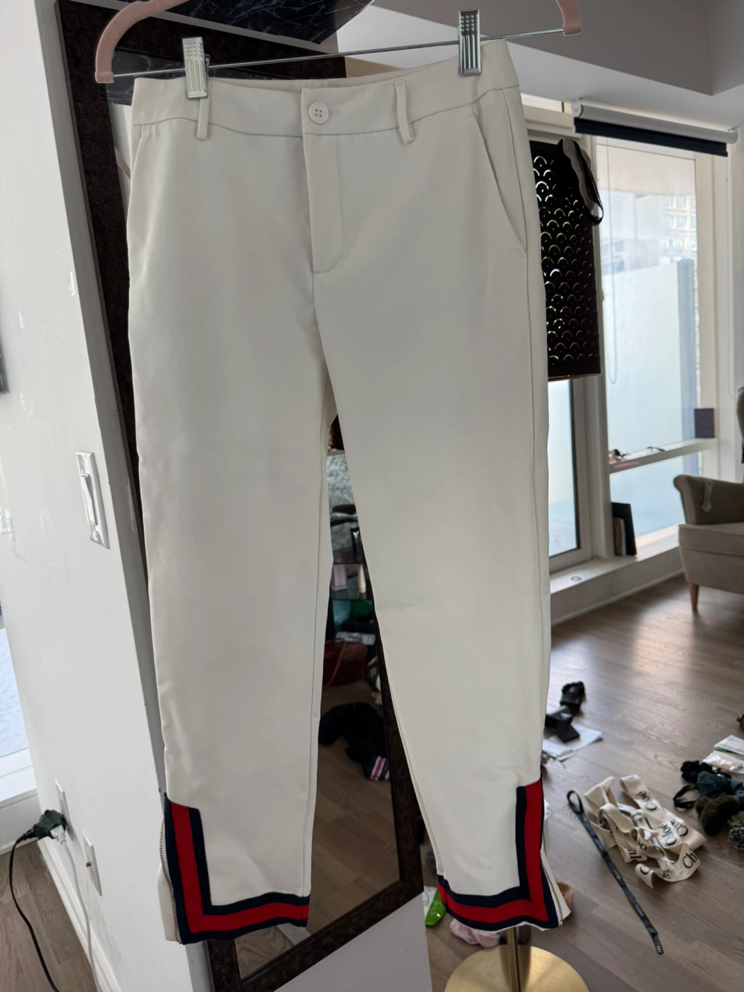 Gucci styling White Cropped Trousers with Side Stripe - photo 2