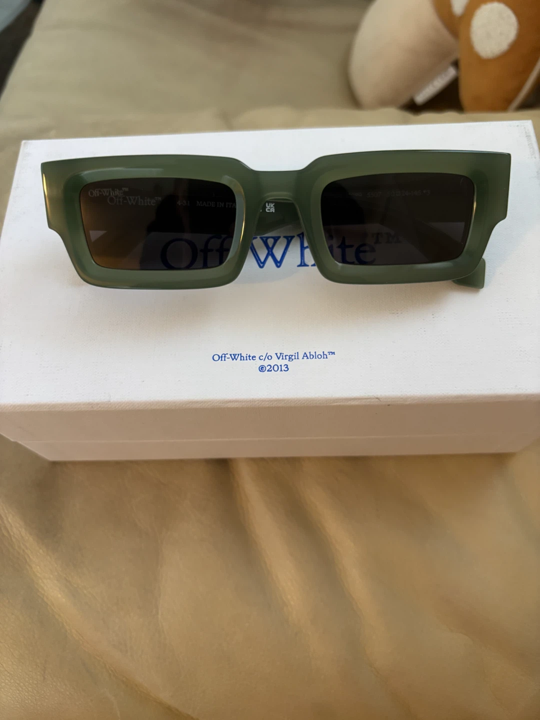 Off-White Lecce Sunglasses Sage Dark Green - photo 2
