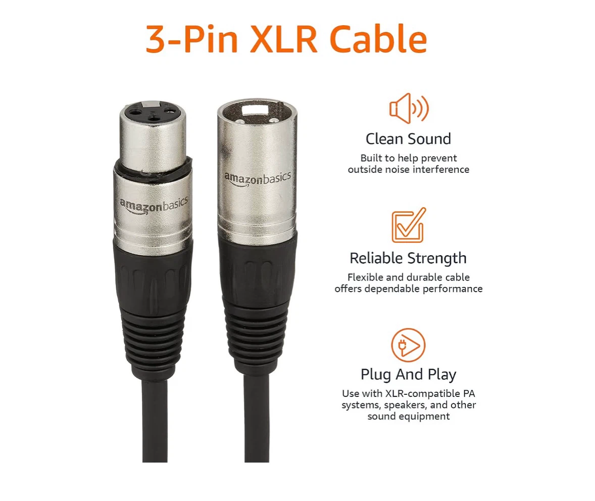 XLR Male to Female Cable (NEW)