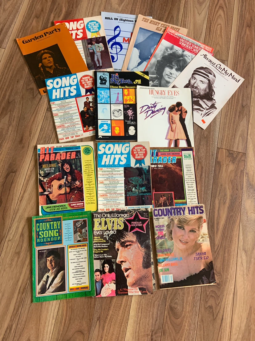 Collection of Vintage 1970s and 1980s Music Magazines