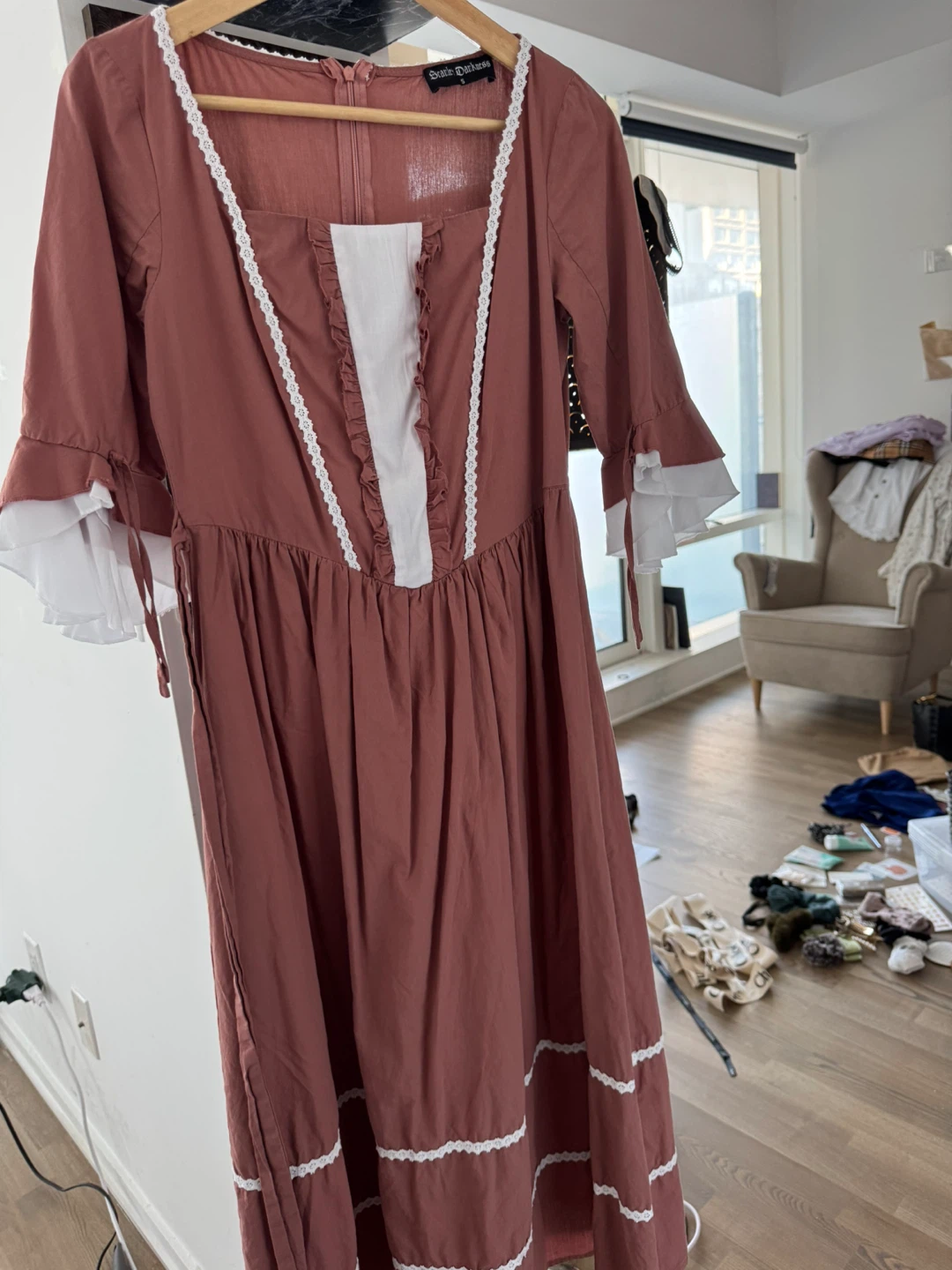 Scarlet Darkness Vintage-Style Dress