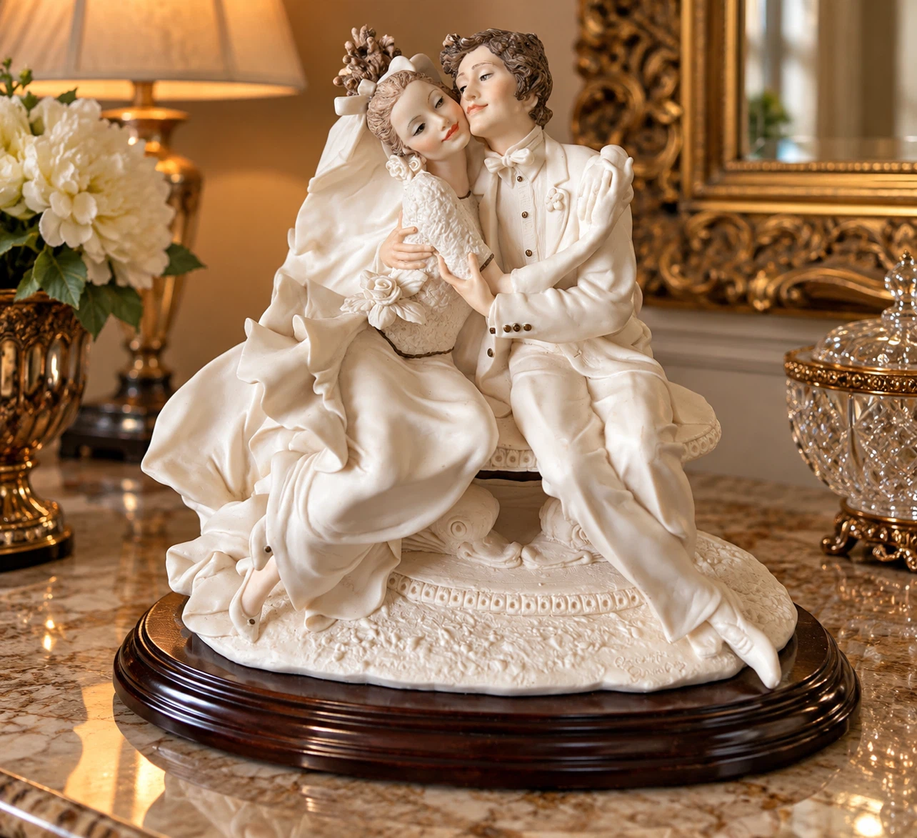 Vintage Wedding Couple Figurine