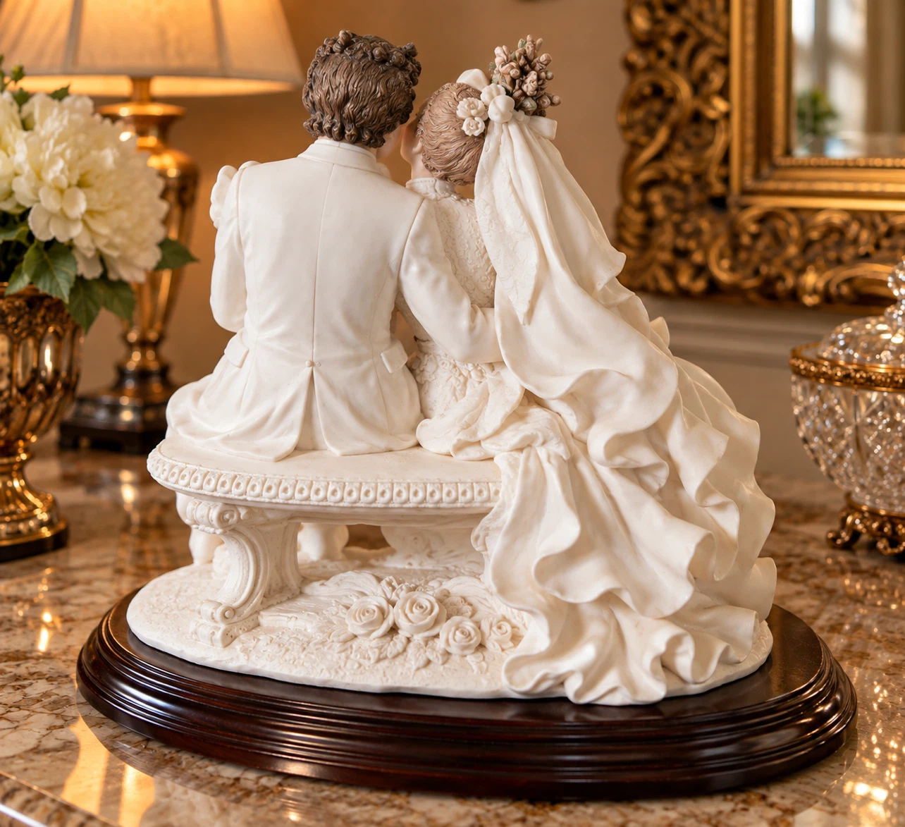 Vintage Wedding Couple Figurine - photo 3