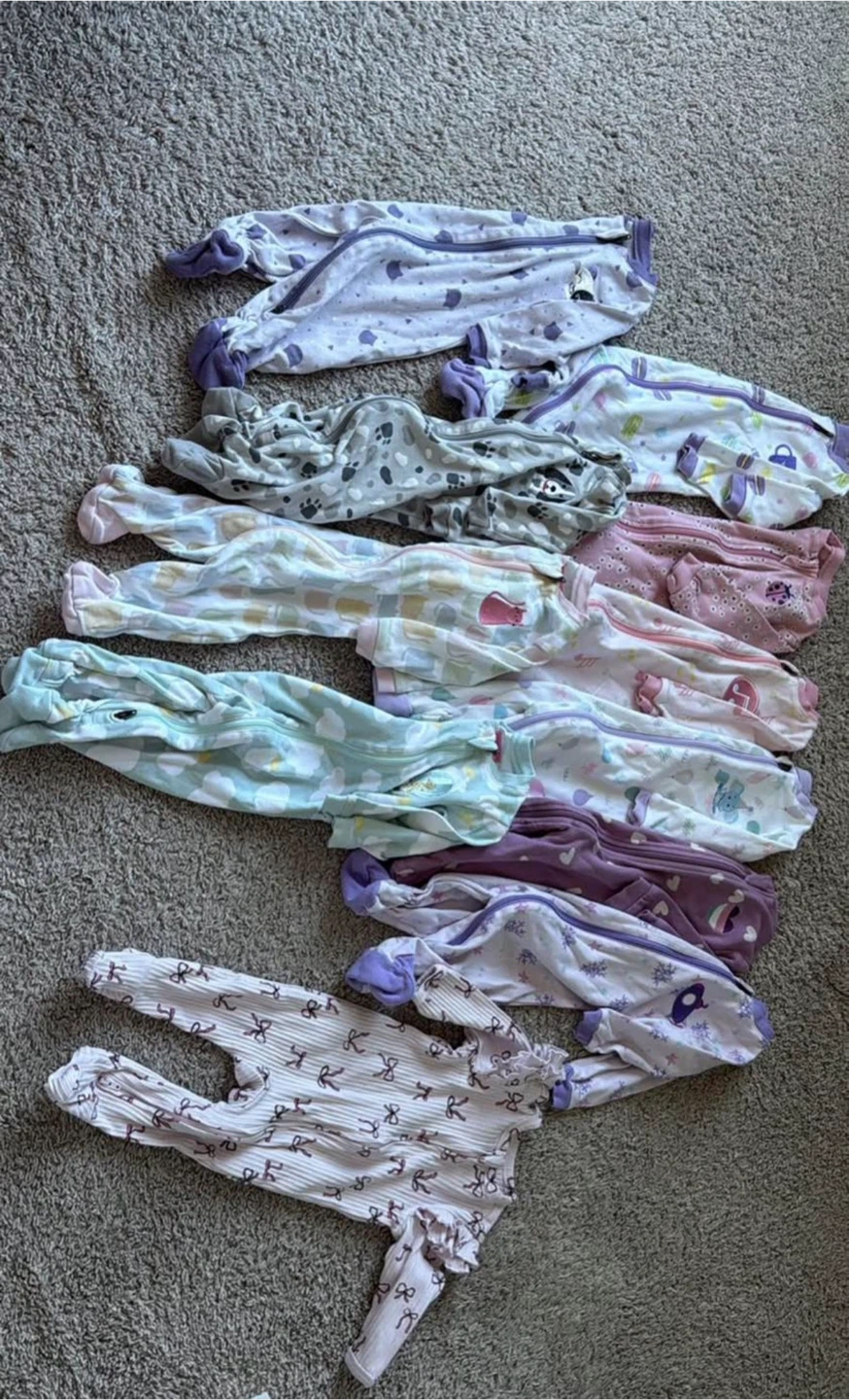 Lot of 9 Baby Sleepers
