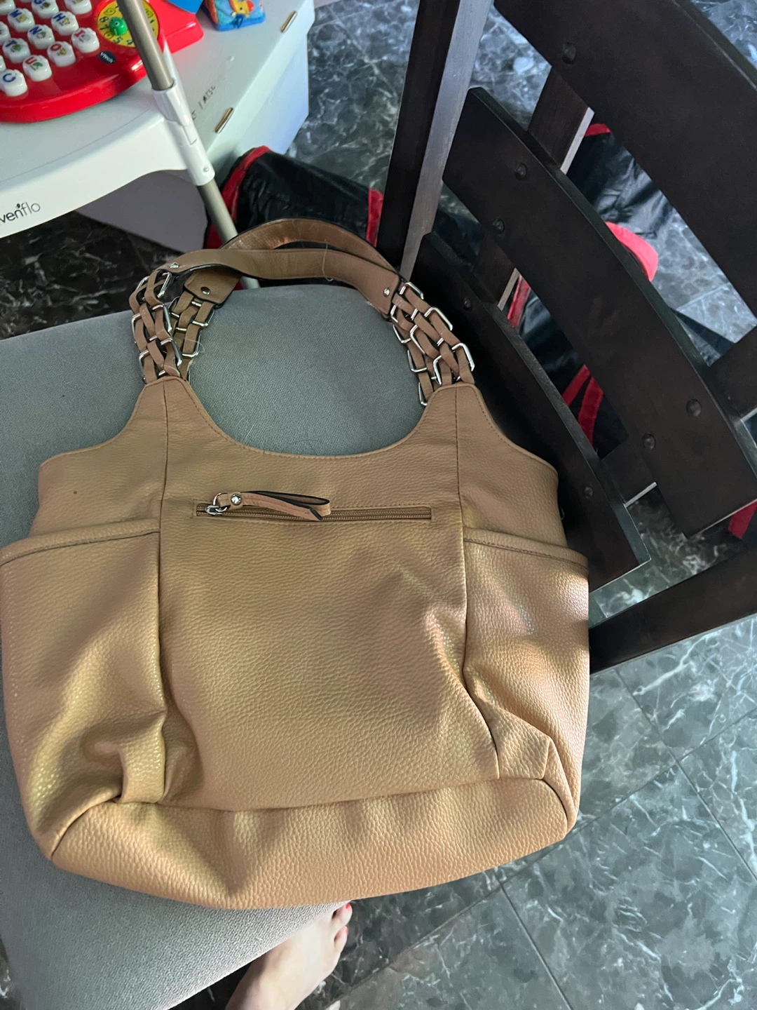 Nicole by Nicole Miller Tan Shoulder Bag - photo 2