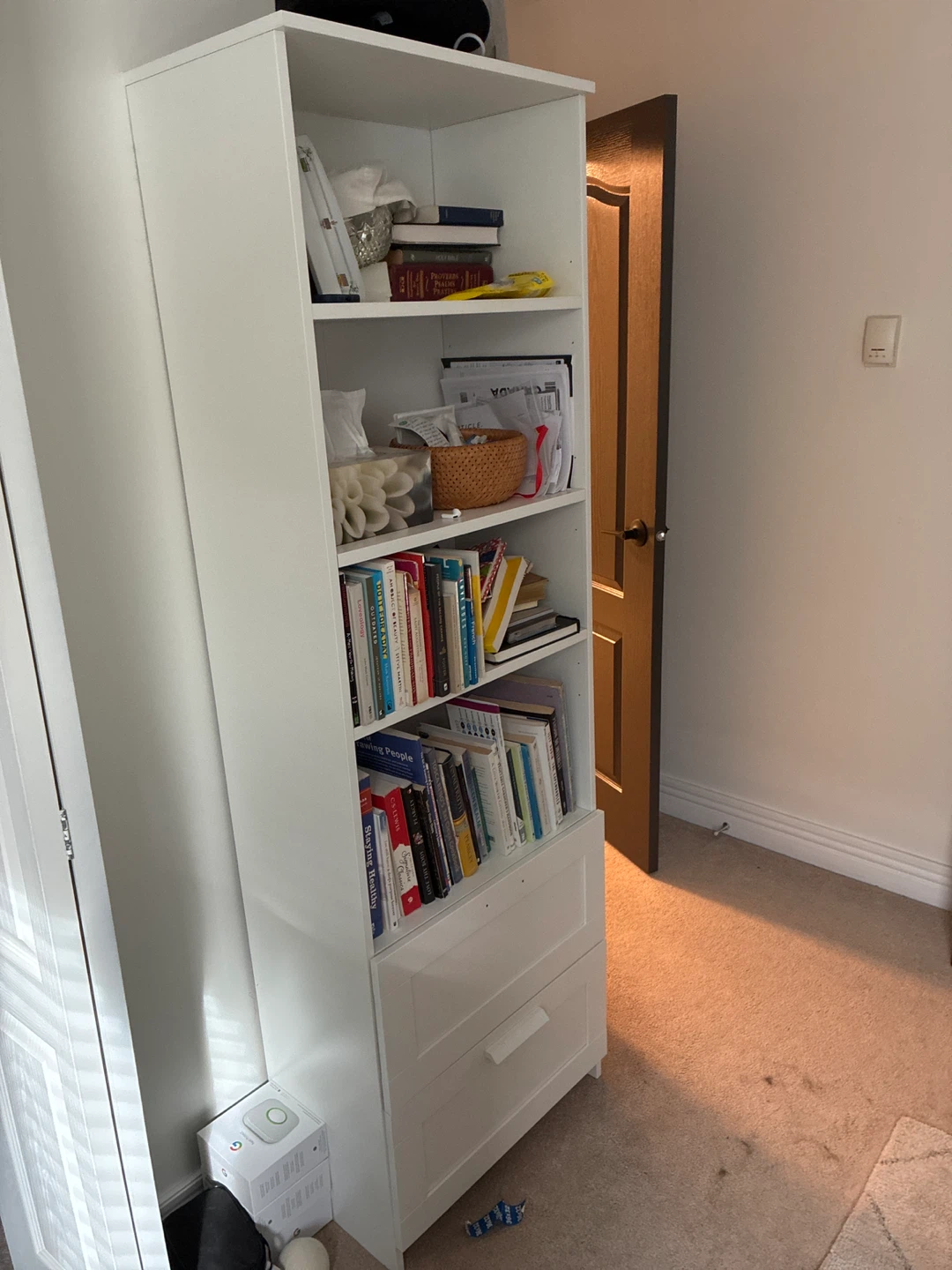 IKEA Brimnes Bookcase with Drawers - White