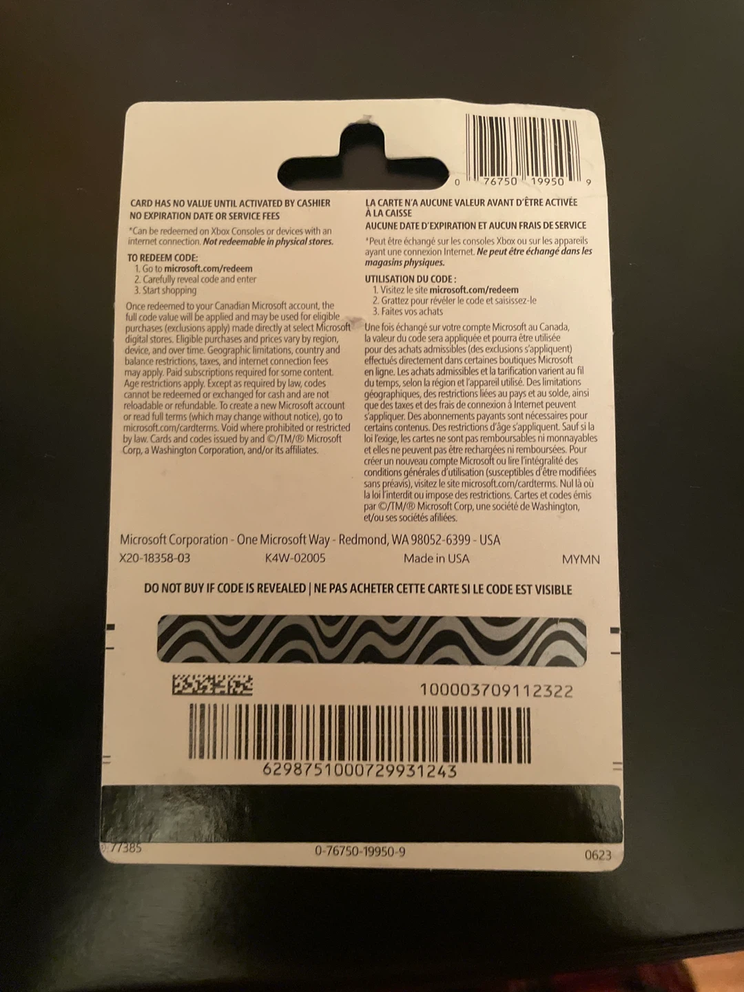50$ Unused xbox gift card - photo 2
